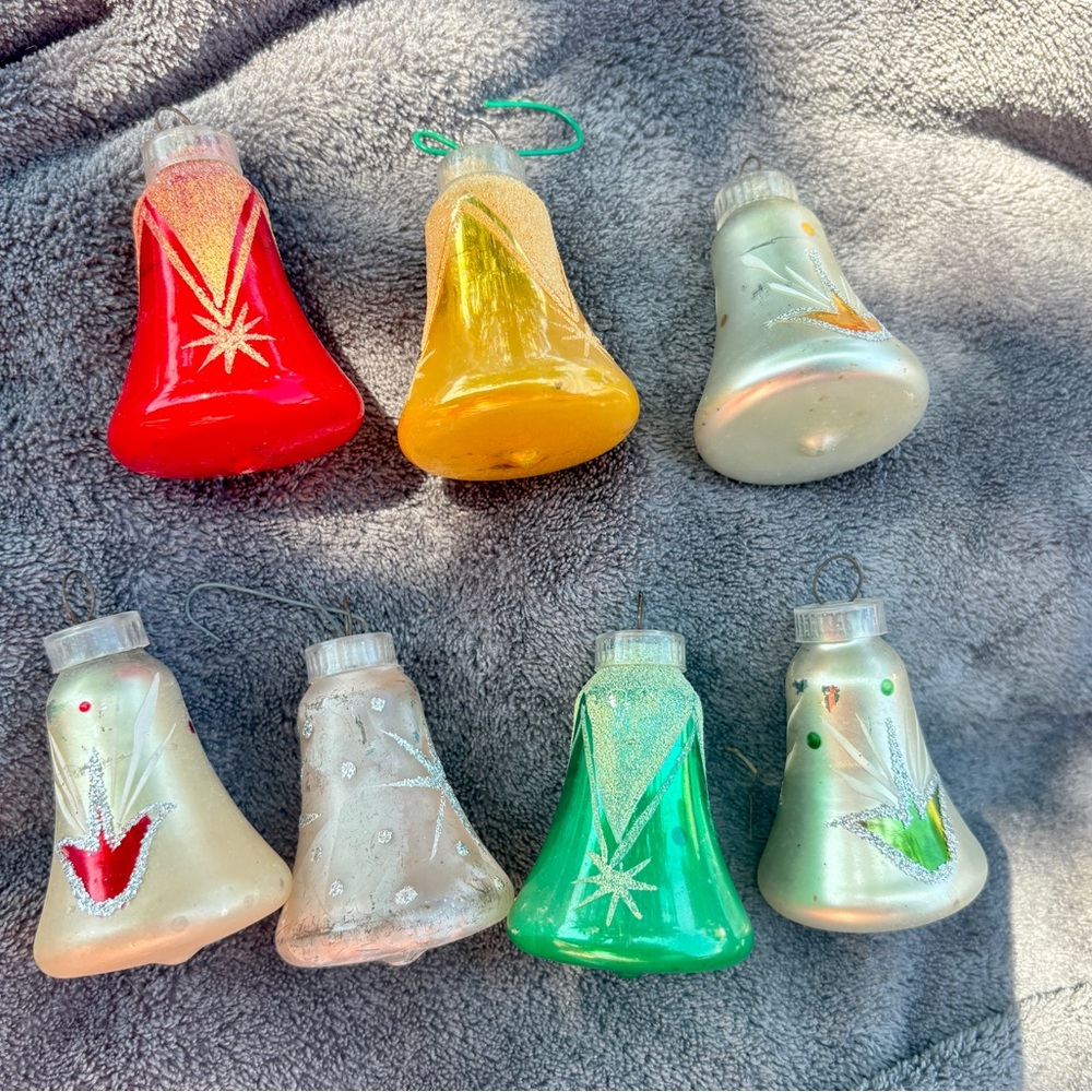 VINTAGE AUSTRIAN BELL CHRISTMAS ORNAMENTS